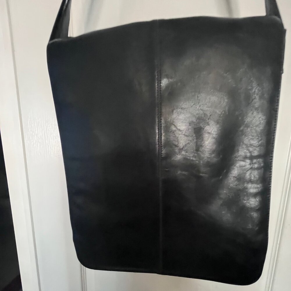 Black Foldover Work Bag